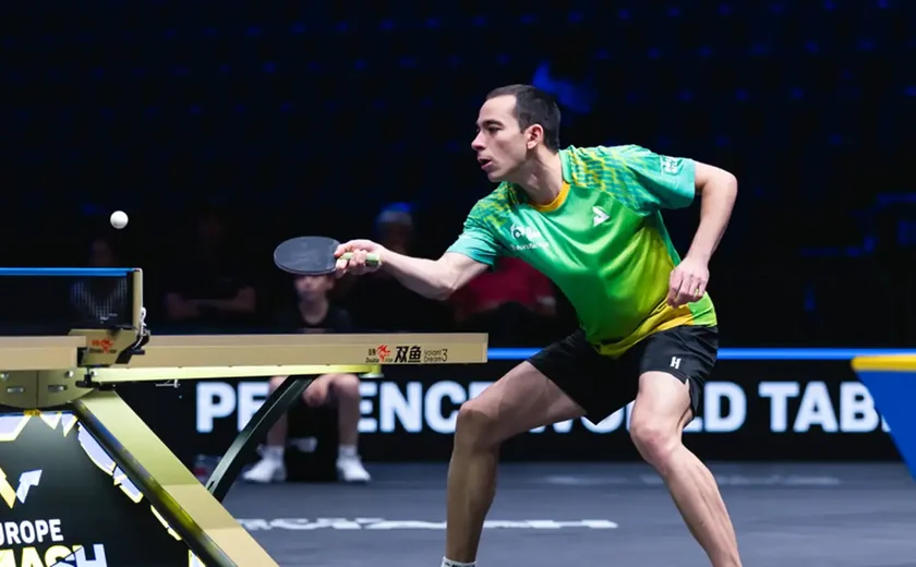 Hugo Calderano derrota japonês e vai às oitavas do Europe Smash, na Suécia