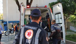 Motociclista sofre grave colisão contra poste em Passo de Camaragibe