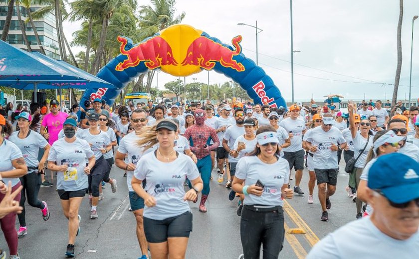 Com o apoio da Prefeitura, corrida solidária Wings For Life movimenta orla de Maceió