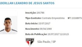 Zagueiro Aderllan aparece no BID, mas não tem previsão de estreia pelo SP