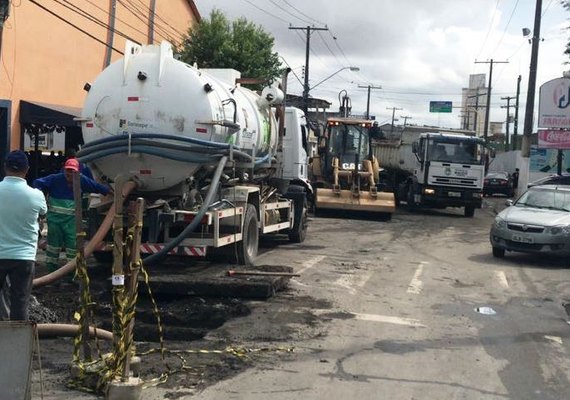 Bairro de Jaraguá recebe obras em galerias e motoristas devem ficar atentos