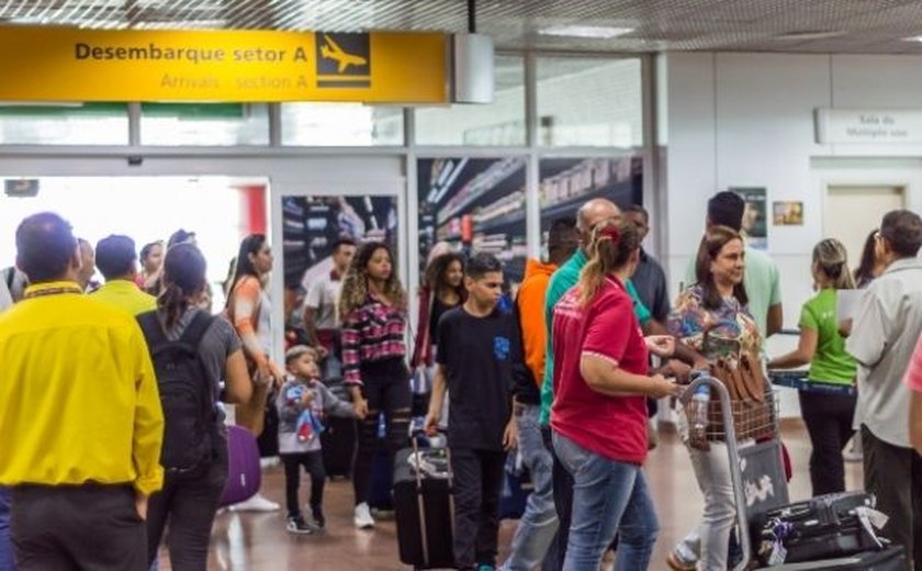 Em um ano, fluxo de passageiros internacionais em Alagoas cresce 320%