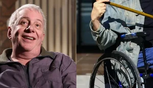 Marco Nanini preocupa fãs ao surgir de cadeira de rodas em aeroporto do Rio de Janeiro