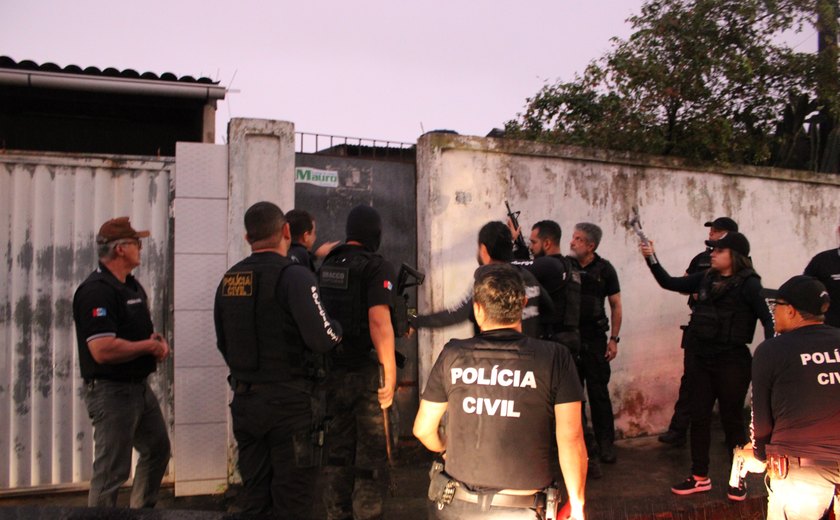 PC realiza megaoperação para combater crimes em Alagoas, 21 pessoas já foram presas