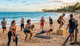 Movimento promove treino coletivo solidário na Praia de Ponta Verde