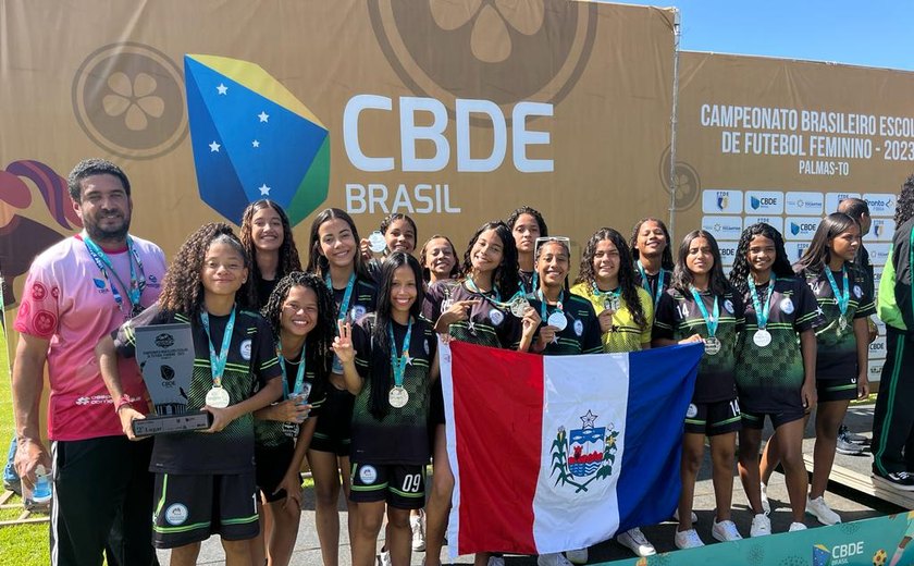 Alagoas conquista o vice-campeonato na Série Cobre do Campeonato Brasileiro Escolar de Futebol Feminino