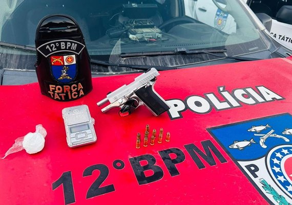 PM apreende drogas e seis armas de fogo na capital e no interior