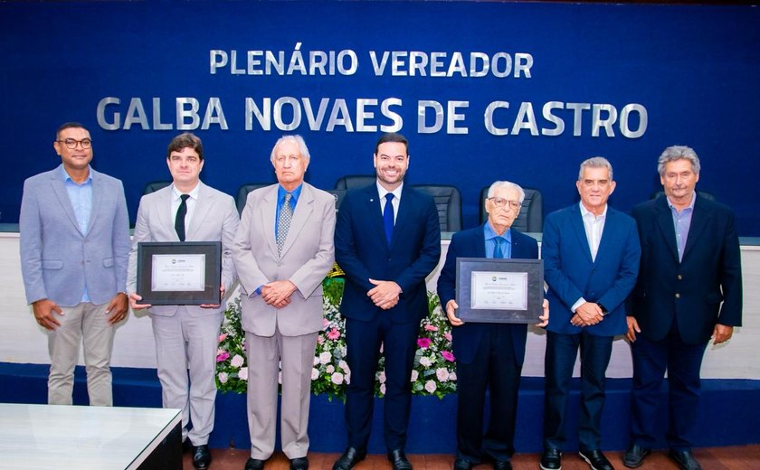 Câmara concede Título de Cidadão de Maceió aos empresários José Guido e James Thorp