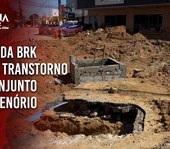Obra da BRK causa transtorno no conjunto José Tenório