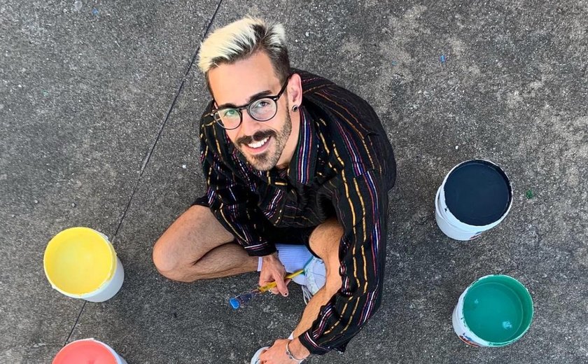Artista alagoano realiza intervenção artística em parceria com Fábrica Ibratin