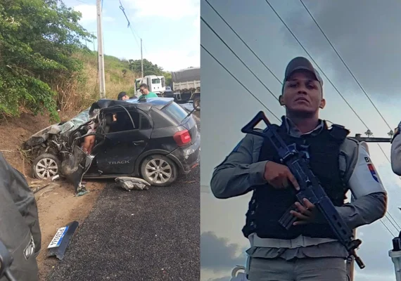 Policial militar de Alagoas morre em acidente automobilístico em Pernambuco