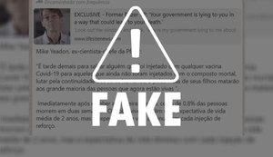 É falso que vacinas reduzam a expectativa de vida como afirma teoria conspiratória