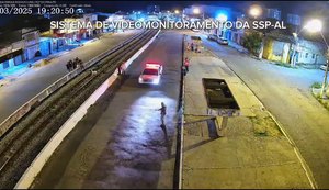 Videomonitoramento da Segurança Pública flagra violência doméstica no Centro de Maceió