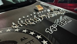 Homem é preso pela PM com drogas em Messias