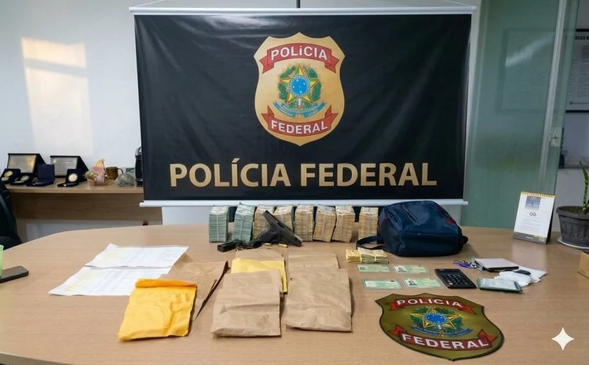 PF apreende mais de R$ 500 mil e prende dois suspeitos por crimes eleitorais em Rio Largo