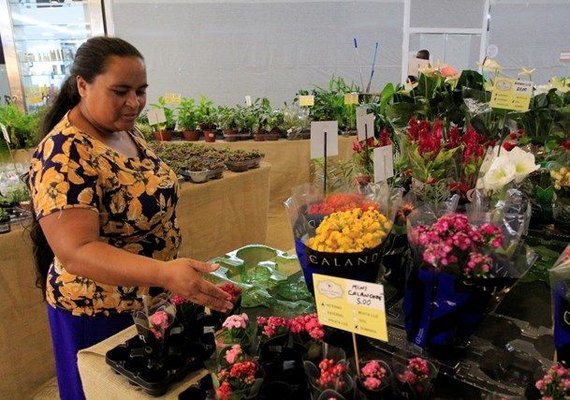 Feira itinerante reúne mais de 60 espécies de flores em Maceió
