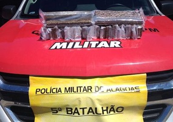 Polícia apreende 18 quilos de maconha com adolescente em Maceió