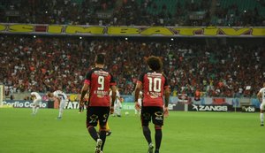 Sport marca nos acréscimos e empata com Vitória na Fonte Nova