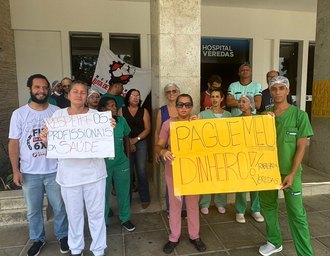 Com salários atrasados, servidores do Hospital Veredas entram em greve