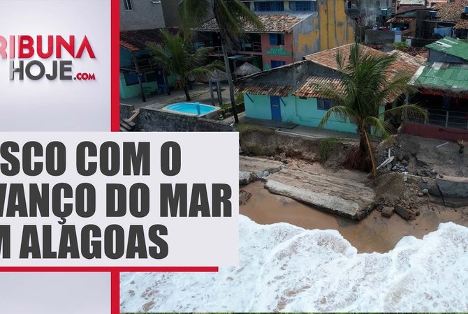 Avanço do mar da Praia de Riacho Doce