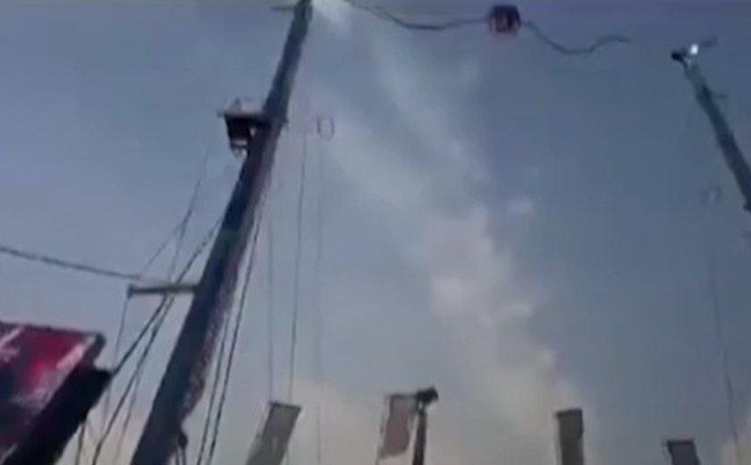 Cabo de segurança se rompe em atração na Espanha e deixa quatro crianças feridas