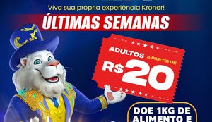 Internacional Circo Kroner lança Campanha Meia Solidária em Maceió nas últimas semanas da temporada