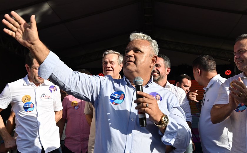 Em Rio Largo, Renan Filho e Paulo Dantas desejam boa sorte a Daniel Pontes