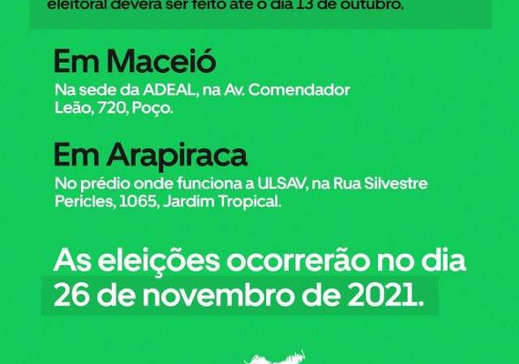 Sinfeagro convoca eleições sindicais que estão agendadas para acontecer em 26 de novembro