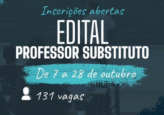 Ufal realiza processo seletivo para contratação de professor substituto