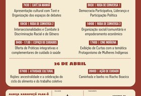 Fortalecimento do protagonismo e liderança de mulheres indígenas tem programação em São Sebastião