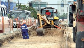 Obras do VLT em Maceió devem ficar prontas em maio do próximo ano