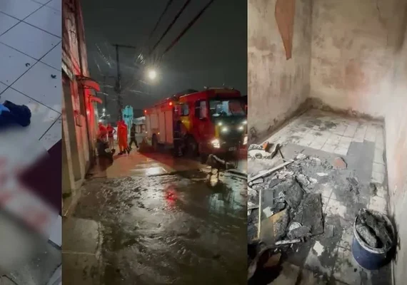 Mulher ferida em incêndio que deixou homem morto segue internada com quadro estável