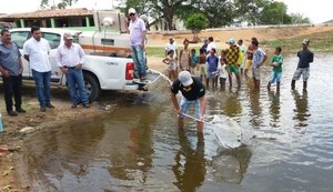 Barragem em Dois Riachos é povoada com 65 mil alevinos