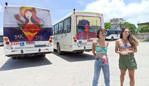 Mês da mulher: obras de artistas alagoanas estampam ônibus de Maceió