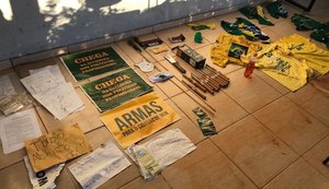 Polícia cumpre mandado em chácara de grupos extremistas de apoio ao presidente Bolsonaro