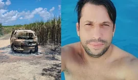 Carro de líder comunitário é encontrado incendiado com corpo carbonizado em Marechal Deodoro