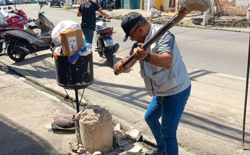 Segurança Cidadã remove piquetes irregulares em Maceió