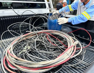 Mais de 49 kg de cabos de energia são apreendidos em Maceió