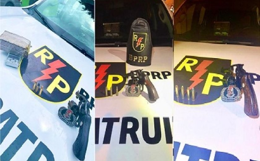 BPRp prende acusados de Tráfico, Roubo e Porte Ilegal de Arma de Fogo