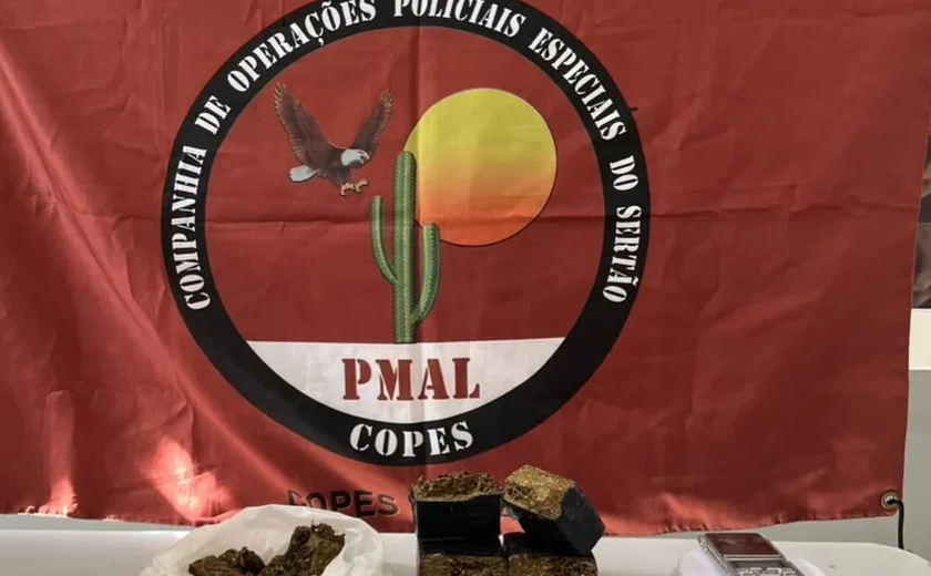 Suspeito morre após trocar tiros com a PM durante ação contra o tráfico no Sertão de Alagoas