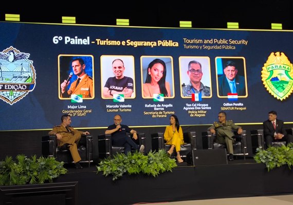 Experiência da PM/AL em segurança turística ganha destaque em evento internacional