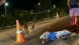 Homem morre após ser atropelado por caminhonete enquanto estava a cavalo na BR-104 em União dos Palmares