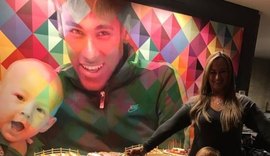 Neymar ganha festa de aniversário em família pelos 25 anos