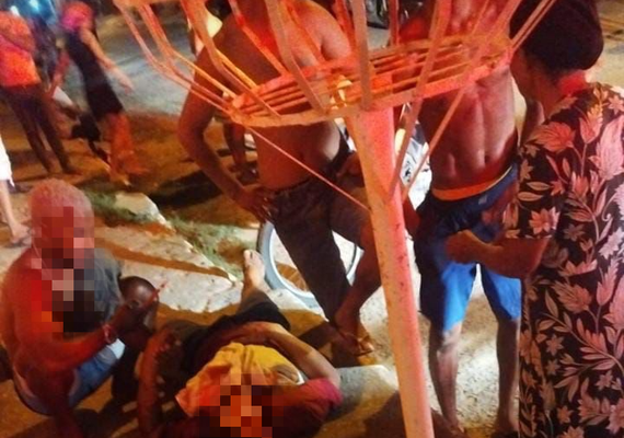 Suspeito de latrocínio é baleado por criminosos mascarados no Benedito Bentes