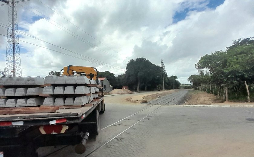 Obras do VLT de Arapiraca estão aceleradas em 15% de execução