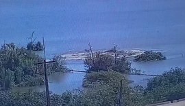 Vídeos: mina 18 da Braskem registra rompimento em trecho da Lagoa Mundaú