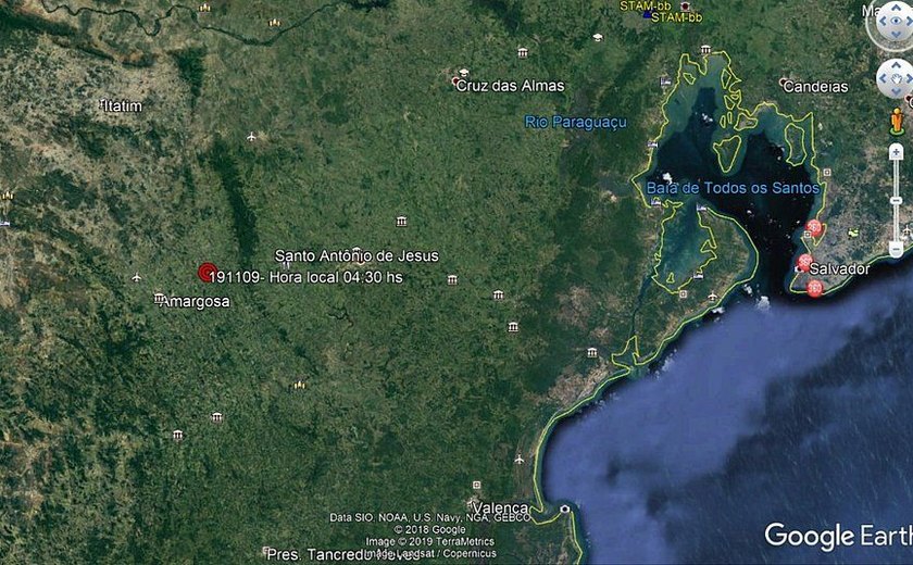 Terremoto de 4,6 de magnitude é registrado na Bahia