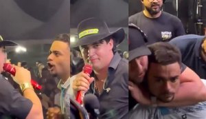 Vídeo: homem ameaça cantor Nattanzinho em show no Piauí