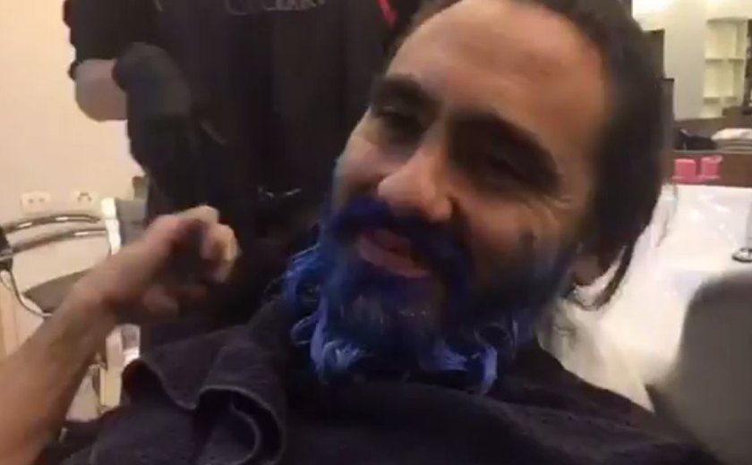 Promessa cumprida: depois de título da Copa do Brasil, Sorín pinta barba de azul