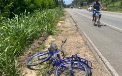 Bicicleta da vítima ficou às margens da rodovia estadual